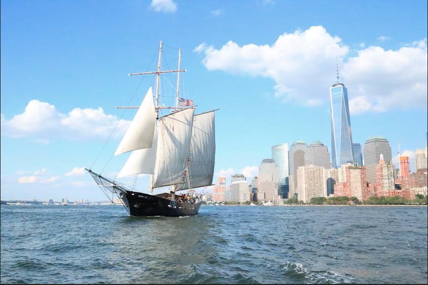 Pre-Civil War era Clipper Ship's 158.0 feet in New York