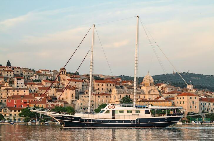 Classic boat rental in Split, Croatia