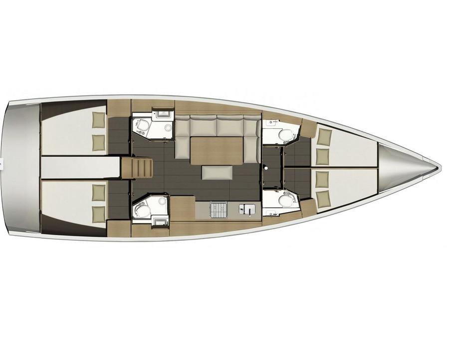 This 46.0' Dufour cand take up to 10 passengers around Antigua