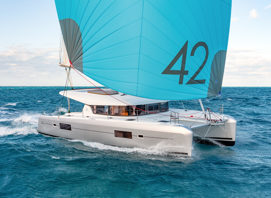 Up to 12 persons can enjoy a ride on this Lagoon boat