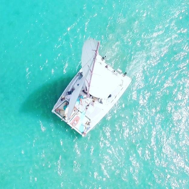 Boating is fun with a Catamaran in Trou D'Eau Douce