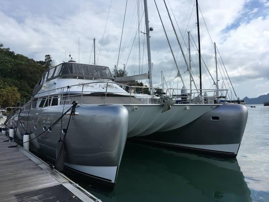Catamaran boat rental in Langkawi, Malaysia