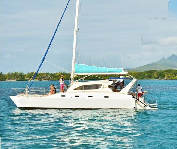 Boating is fun with a Catamaran in Trou D'Eau Douce