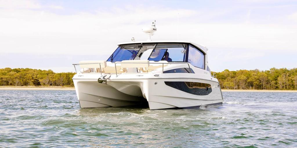 Discover Montauk surroundings on this 36 Aquila boat