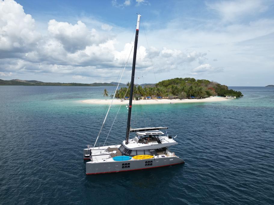 Up to 8 persons can enjoy a ride on this Catamaran boat