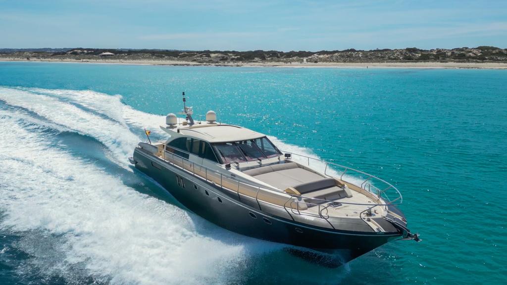 Motor yacht boat rental in Marina Santa Eulalia, Spain