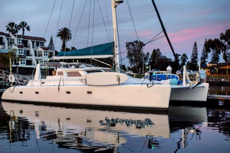 Up to 12 persons can enjoy a ride on this Catamaran boat