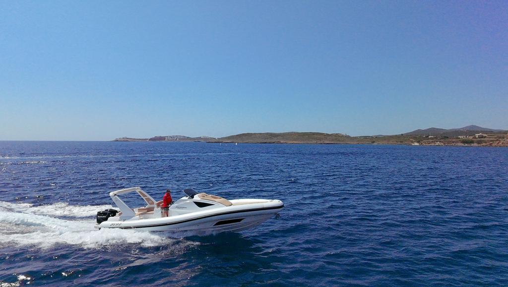 Boating is fun with a Inflatable outboard in Lavrion