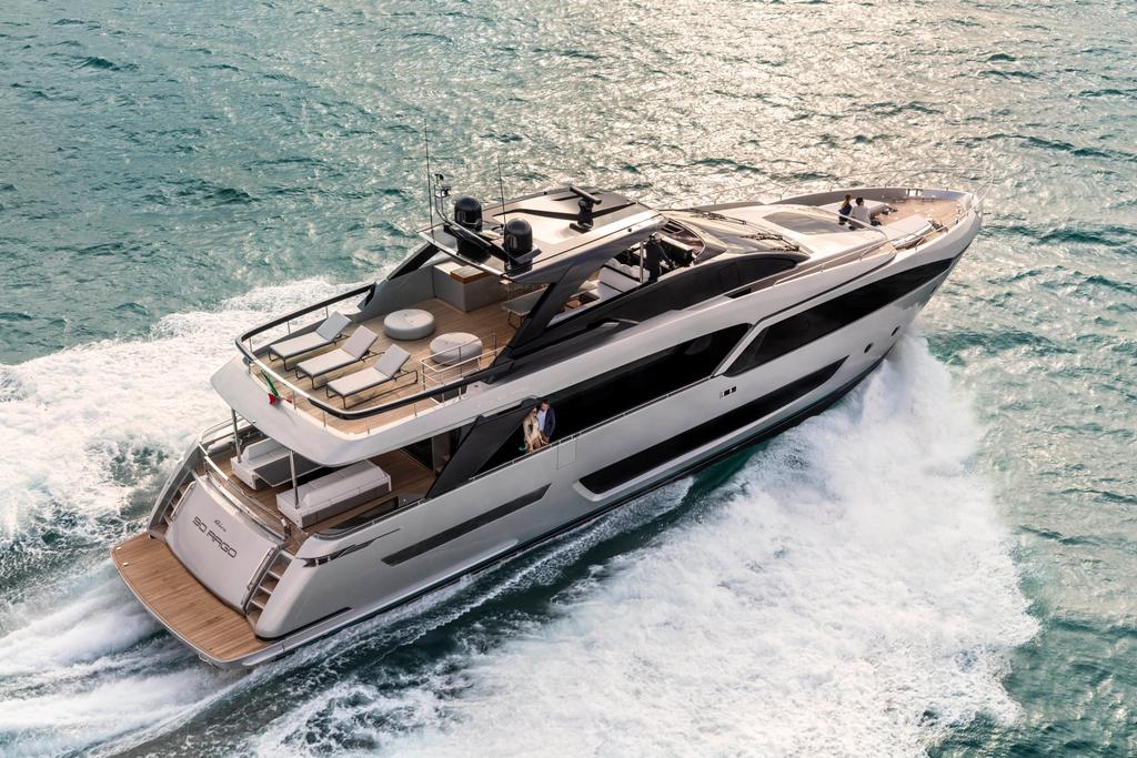 This 93.0' Riva Yachts cand take up to 10 passengers around Hillsboro Beach