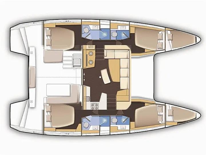 Discover Papeete, Tahiti surroundings on this 42 Lagoon boat