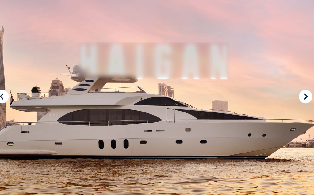 Motor yacht boat rental in Dubai Marina, United Arab Emirates