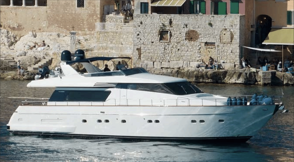 Up to 12 persons can enjoy a ride on this Motor yacht boat