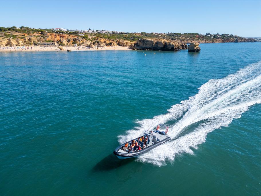 Up to 18 persons can enjoy a ride on this Rigid inflatable boat