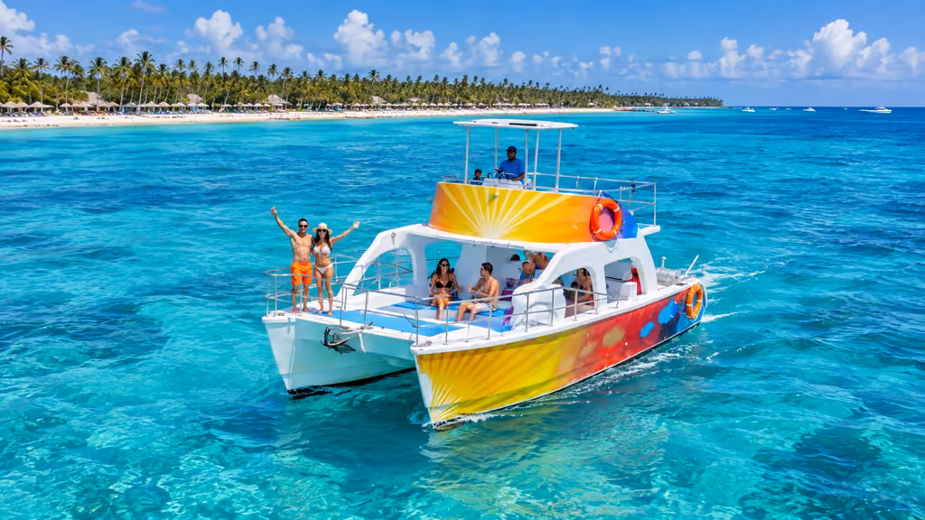 Catamaran boat for rent in Punta Cana