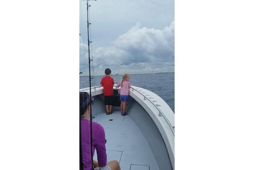 Discover Miami Beach surroundings on this 27 Conch boat