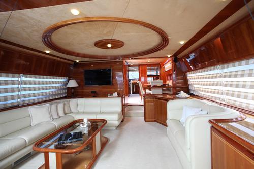 Up to 8 persons can enjoy a ride on this Motor yacht boat