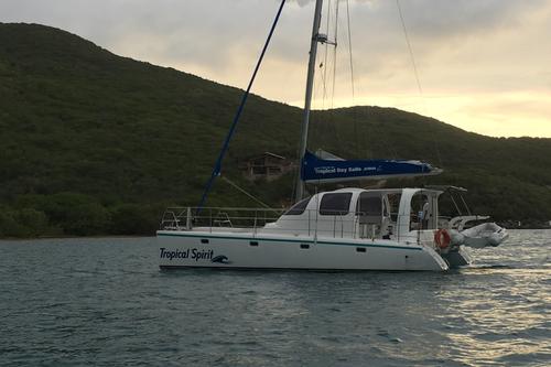 Hop the BVI islands on your private day sail catamaran