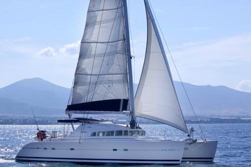 Charter this spacious catamaran and enjoy the Med
