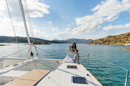 Catamaran boat rental in Athens, Greece