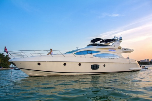 This 68' Azimut  is one of the most luxurious boats in our fleet
