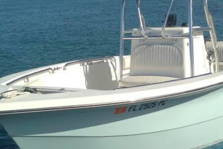 Center console boat rental in Whale Harbor Marina, FL