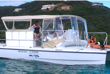 Cruise this custom built catamaran through the VI!