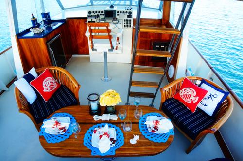 Up to 8 persons can enjoy a ride on this Motor yacht boat