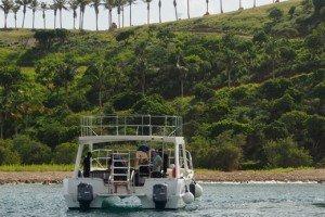 This 40.0' Catamaran cand take up to 12 passengers around Red Hook