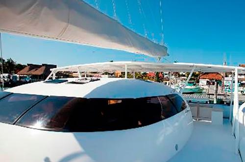 Up to 75 persons can enjoy a ride on this Catamaran boat
