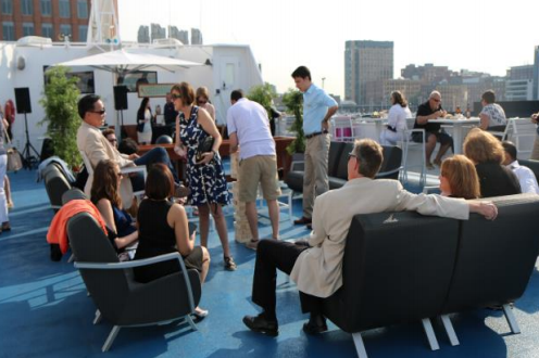 Up to 600 persons can enjoy a ride on this Mega yacht boat