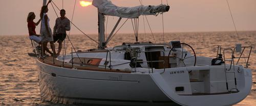 Beneteau's 37.8 feet in True Blue