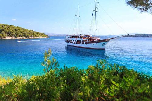 Classic boat rental in Split, Croatia