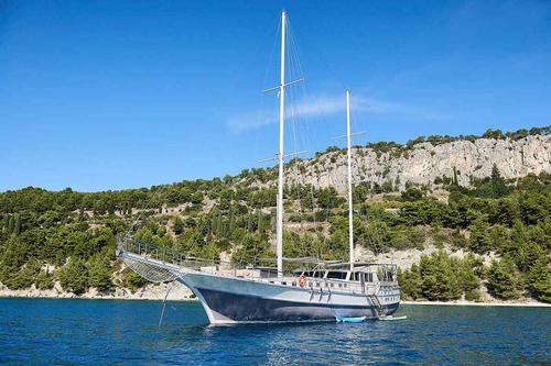 Classic boat rental in Split, Croatia