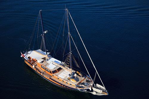 Classic boat rental in Sibenik, Croatia