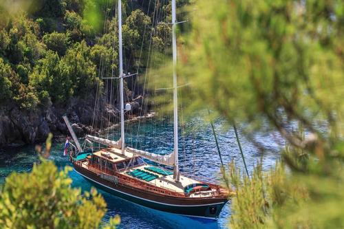 Classic boat rental in Split, Croatia