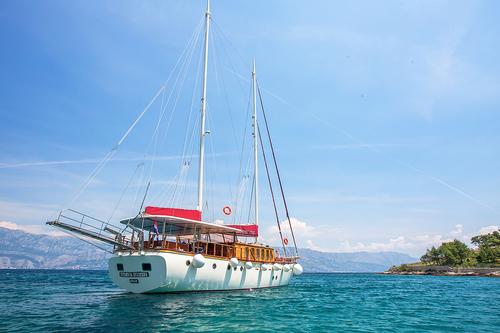 Classic boat rental in Split, Croatia