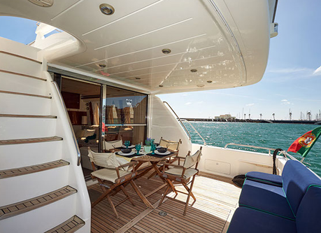 Boating is fun with a Motor yacht in Cascais