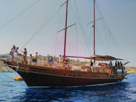 Classic boat for rent in Larnaca