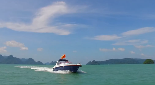 Express cruiser boat rental in Langkawi Marina, Malaysia