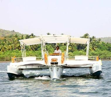 Discover Morjim in style boating on this Trimaran rental