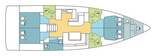 Up to 12 persons can enjoy a ride on this Monohull boat