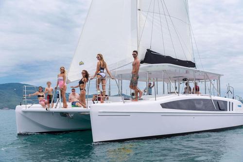 Boating is fun with a Catamaran in Nha Trang