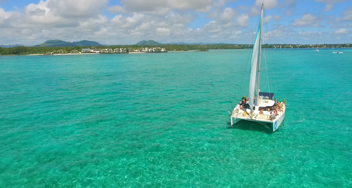 Up to 36 persons can enjoy a ride on this Catamaran boat