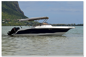 Discover Bel Ombre surroundings on this Custom Custom boat