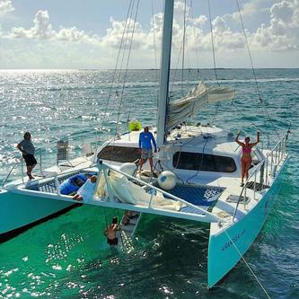 Catamaran boat for rent in Deerfield Beach