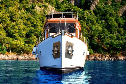 Gulet boat rental in Bodrum Marina, Turkey