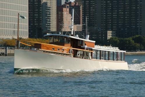 Up to 65 persons can enjoy a ride on this Classic boat