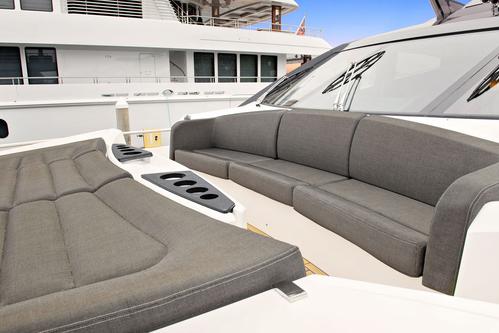 Up to 12 persons can enjoy a ride on this Sunseeker boat
