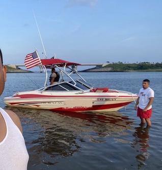 Enjoy this summer in a Miami look alike small boat.