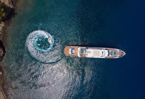Mega yacht boat rental in Bodrum Marina, Turkey